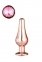 Анальная пробка конической формы Dream Toys GLEAMING LOVE ROSE GOLD PLEASURE PLUG S (DT21826)