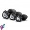 Набір анальних пробок LUXE BLING PLUGS TRAINING KIT WHITE GEMS (T330854)