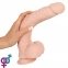 Фалоімітатор з мошонкою Nature Skin Large Dildo, 28,5 см