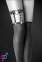 Гартер Bijoux Pour Toi - WITH HEART AND SPIKES Black