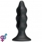 Стимулятор простати Silicone Butt Plug, Tension Exerciser Black (6603LK0201)