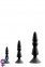 Набор анальных плагов MENZSTUFF 3-PIECE ANAL CONE SET BLACK (DT21285)