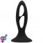 Стимулятор простати Silicone Butt Plug, Tension Exerciser Black (6603LK0202)