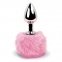 Анальная пробка FeelzToys - Bunny Tails Butt Plug Pink (SO5061)