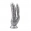 Подвійний фаллоімітатор Chisa Dark Muscle 8.0 Dildo-Silver (CH94680)