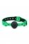 Кляп ELECTRA BALL GAG GREEN BONDAGE COUTURE BALL GAG BLACK (T280969)