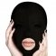 Маска із прорізом для рота чорна Ouch Subversion Mask Dark-Black (BS49523)