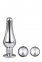 Набір анальних пробок конічної форми Dream Toys GLEAMING LOVE PLEASURE SET SILVER (DT21874)
