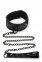 Набор ошейник и поводок WHIPSMART DIAMOND COLLAR AND LEASH BLACK (T160590)