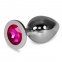 Анальная пробка Large Silver Plug Fuchsia (6452LVTOY579)