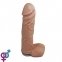Крафтовое мыло-член с присоской Чистый Кайф Brown size L