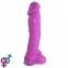 Крафтовое мыло-член с присоской Чистый Кайф Violet size XL