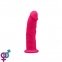 Фаллоимитатор SilexD Robby Pink (MODEL 2 size 6in), двухслойный, силикон+Silexpan, диаметр 3,5 см (SO3149)