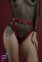 Гартеры Feral Feelings - Belt Briefs, трусики, натуральна шкіра, колір червоний (SO3446)