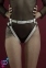 Гартеры Feral Feelings - Belt Briefs, трусики, натуральная кожа, цвет белый (SO3447)
