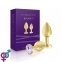 Набор металлических анальных пробок с кристаллом RIANNE S - Booty Plug Luxury Set, 3 и 3,5 см (SO3858)