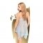 Бебі-дол з ажурним браллетом і асиметричним подолом Penthouse - Naughty Doll Blue M/L (SO4330)
