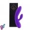 Гнучкий вібратор кролик з двома моторами FeelzToys Lea Rabbit Vibrator Medium Purple (SO4431)