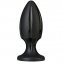 Анальный плаг с каналами для смазки Doc Johnson Platinum Premium Silicone - The Rocket - Black (SO4916)
