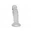 Прозорий фалоімітатор Alive Jelly Dildo Majestic, ТПЕ, 14,7х3,7 см (SO5312)