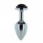Металлическая анальная пробка Lux Active – Rose Anal Plug – Black (SO5572)