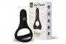 Двойное эрекционное кольцо Fun Town Rise Black, управление со смартфона (SO5747)