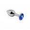 Анальна пробка Alive Mini Metal Butt Plug Blue S (SO5998)