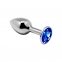 Анальная пробка Alive Mini Metal Butt Plug Blue M (SO6001)