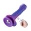 Фаллоимитатор 8.2″ с вибрацией для секс-машин Hismith Purple Silicone Dildo with Vibe, съемный коннектор KlicLok (SO6212)
