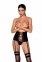 Пеньюар CELINE SET WITH OPEN BRA black L/XL - Passion (SO6409)