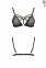 Бюстгальтер-стрепи MEGGY BRA black XXL/XXXL - Passion Exclusive (SO6419)