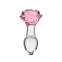 Стеклянная анальная пробка Pillow Talk - Rosy- Luxurious Glass Anal Plug (SO6834)