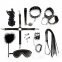 Набор Art of Sex - Spikes BDSM Set Leather, 10 предметов, натуральная кожа, Черный (SO7140)