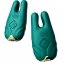Смарт-вібратор для грудей Zalo - Nave Turquoise Green, пульт ДК, робота через додаток (SO7488)