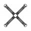 Хрестовина Bedroom Fantasies Hogtie 4 - Way Restraint Cross - Black (SO8812)