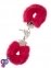 Наручники,Metal Handcuff with Plush, RED (T160028)