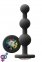 Анальна пробка з кристалом GLAMS RIPPLE RAINBOW GEM BLACK (T280778)