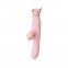 Вібратор з ротацією і вакуумної стимуляцією ZALO ROSE RABBIT PINK (ZL30141)