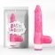 Вибратор с яичками ребристый Pink Basic Luv Theory Chisa (CH97136)